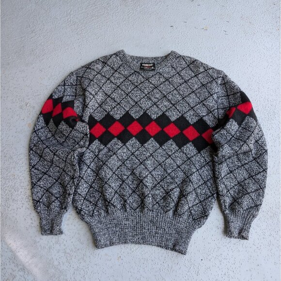 Ossi Other - OSSI SKIWEAR Sweater VINTAGE 100% Pure Wool Crew Neck Size L - UEC